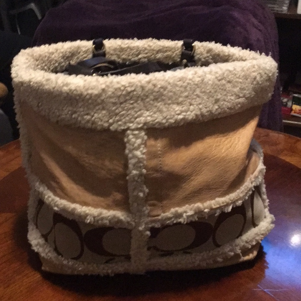 Coach Leather & Canvass Bag